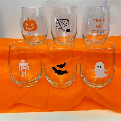 Halloween Drinking Glasses Set - Etsy