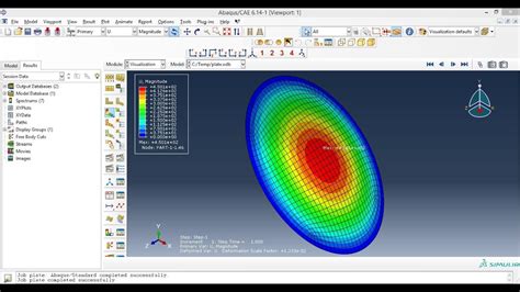 Abaqus Tutorials How To Analyse A Circular Plate Subjected To