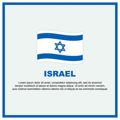 Israel Flag Background Design Template. Israel Independence Day Banner ...