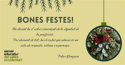 Bones Festes Servei Educatiu Del Vall S Occidental I