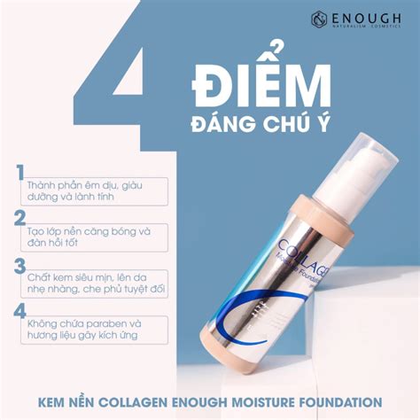 Kem N N Enough Collagen Moisture Foundation Spf Lam Th O Cosmetics