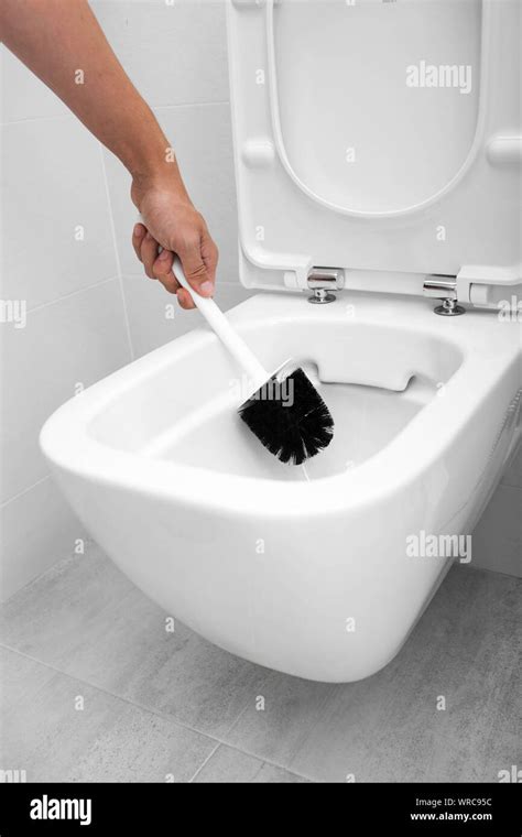 Hand With Toilet Brush Hi Res Stock Photography And Images Alamy