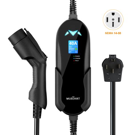 Mustart Level Portable Ev Charger Charging Cable Station