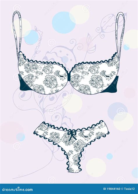 Lingerie Card Stock Vector Illustration Of Sensuality 19844160