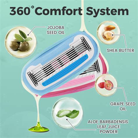 Colorlamb Di Động Cạo Râu Dao Cạo Cho Nữ Bikini Chân Tóc Riêng Cơ Thể Máy Cạo Râu Với Lớp Chăm