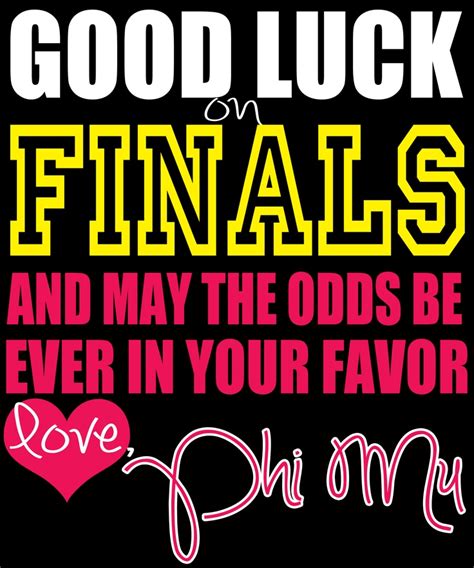 Good Luck Flyer For Finals Week