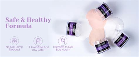 Amazon ROSALIND Acrylic Powder Set Oz Clear Nude Acrylic Nail Powder White Pink