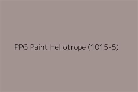 PPG Paint Heliotrope 1015 5 Color HEX Code