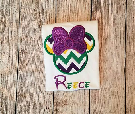 custom personalized disney mardi gras by shopSewSassyDesigns