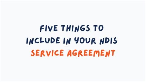 5 Things To Include In Your Service Agreement