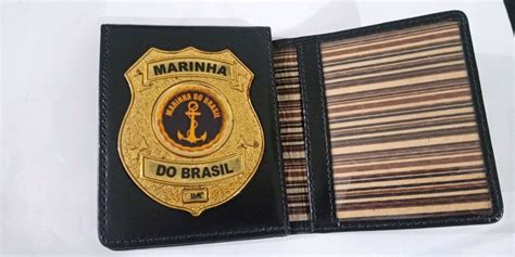 Carteira Em Couro C Bras O Marinha Do Brasil Elo