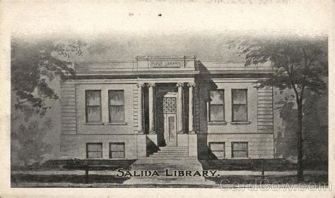 Salida Library California Postcard