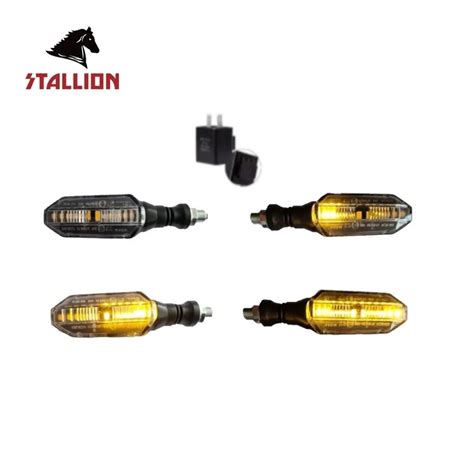 Pisca Seta Led Sequencial E Rele Stallion Cb Twister Kit Escorrega