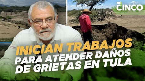 Inician trabajos para atender daños de grietas en Tula