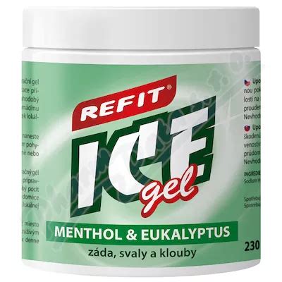 Refit Ice Gel Menthol Eukalyptus Ml K Mujlekarnik Cz