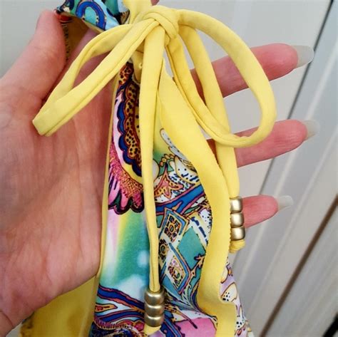 BECCA Swim Becca Sexy Yellow Ruffled Bikini Poshmark