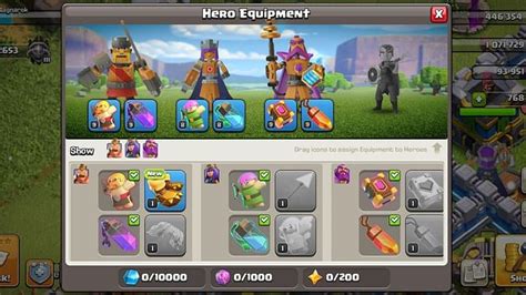 Clash Of Clans Guide How To Upgrade Hero Equipment