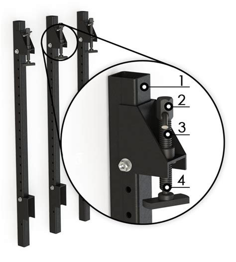 Механические ваймы с винтовым прижимом для склейки деревянного щита
