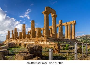 Ruined Temple Heracles Columns Famous Ancient Stock Photo 1251287182 ...