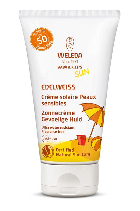Weleda Edelweiss Zonnecreme Gevoelige Huid SPF50 50 ml tube - Zuivere ...