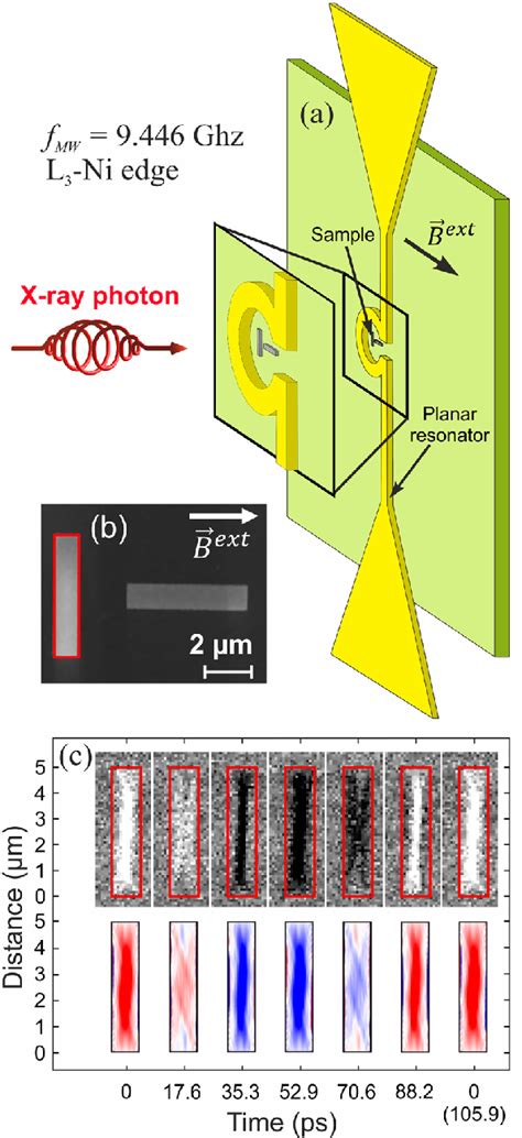 A Sketch Of The Stxm Fmr Experiment Geometry B Scanning Electron