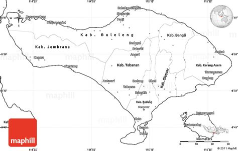 Bali Map Blank Outline Map Of Bali Island Ad Map Outline Island 1008 ...