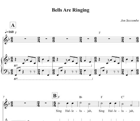 Bells Are Ringing Sheet Music Jon Seccombe Music