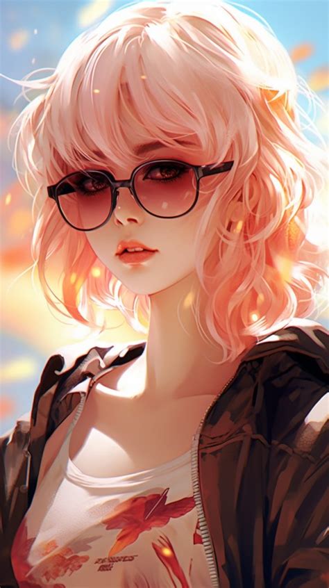 Sunglasses Anime Girl Aesthetic 69 Wallpaper Images And Photos