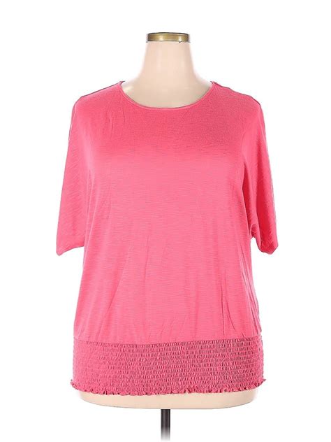 Cato Pink Short Sleeve Top Size 22 24 Plus 31 Off ThredUp