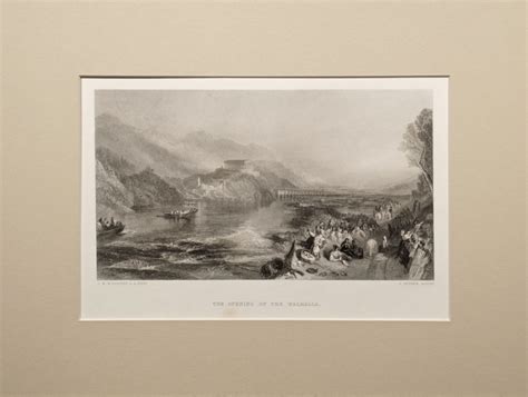 The Opening Of Walhalla Cousen After Turner Virtue Engraving For Sale