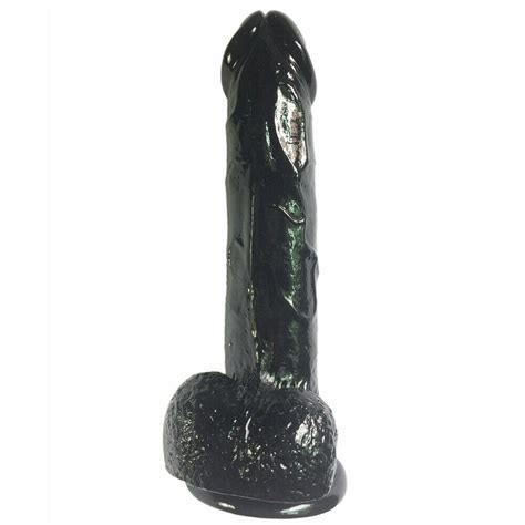 Realistic Black Dildo Sex Toy Thick Inch Dong Real Feel Big Large Suction Cup Adult Order