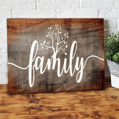 Family Tree Vintage Wood Full Printing Family Canvas - Saltdad.com