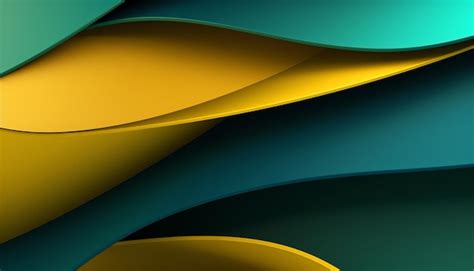 Premium Photo | Blue and yellow abstract wallpaper