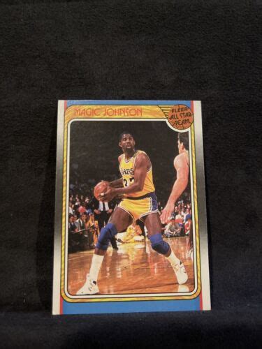 Fleer Magic Johnson All Star Los Angeles Lakers Hof Free