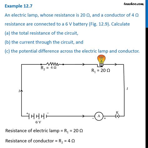 Example An Electric Lamp Whose Resistance Is And Conductor