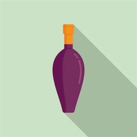 Farm Wine Bottle Icon Flat Style 14503235 Vector Art At Vecteezy