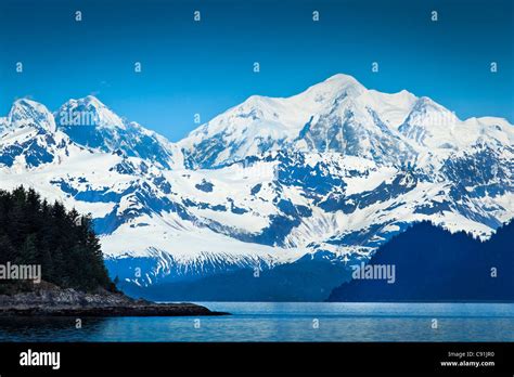 Scenic view of Mount Fairweather, Glacier Bay National Park & Preserve, Southeast Alaska, Summer ...