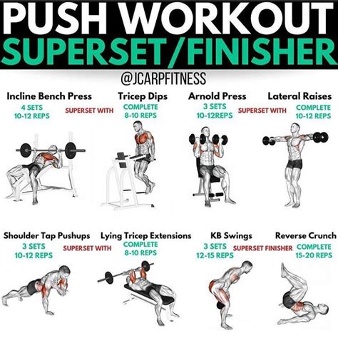 Push Pull Legs Workout, Push Workout, Workout Splits, Full Body Gym ...