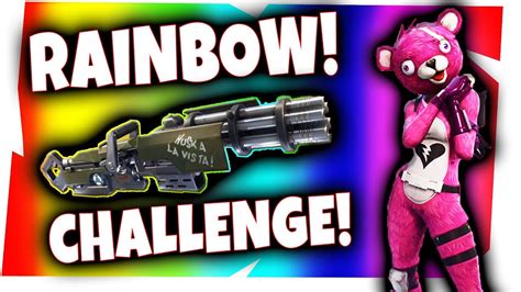 Rainbow Challenge In Fortnite Youtube