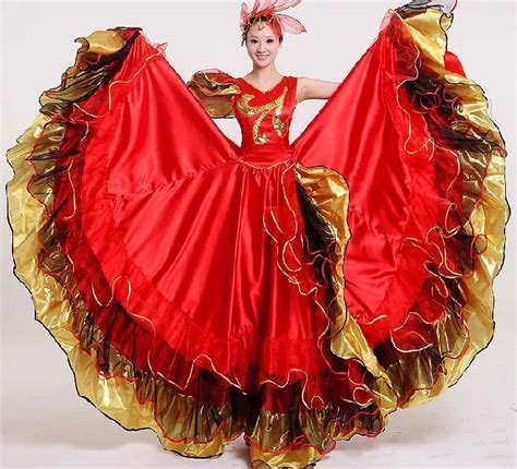 Women Flamenco Dance Dress Adult Paso Double Dance Dress Flamenco ...