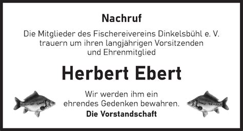 Traueranzeigen Von Herbert Ebert Trauer Flz De