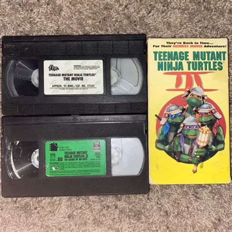 Teenage Mutant Ninja Turtles The Movie Vhs Lot Picclick Uk