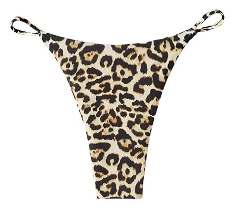Bikini Estampado Leopardo Traje De Ba O Triangular Cuotas Sin Inter S
