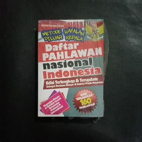 Jual Hafalan Diluar Kepala Daftar Pahlawan Nasional Indonesia