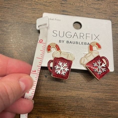 Baublebar Jewelry New Sugarfix Baublebar Hot Cocoa Mug Enamel Stud Earrings Poshmark