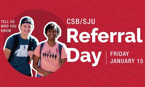 A Csb Sju Referral Day Call To Action Csb Sju