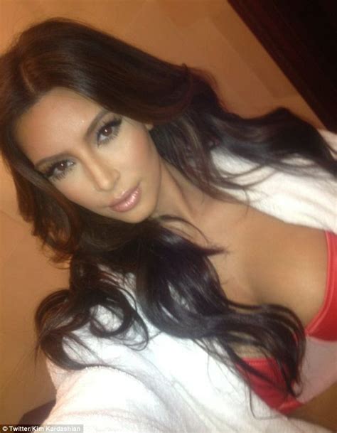 Kim Kardashian Wears Just Her Lingerie To Display Lighter Locks Daily Mail Online