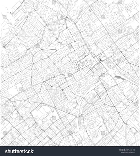 Satellite Map Hague Netherlands Holland City Stock Vector (Royalty Free