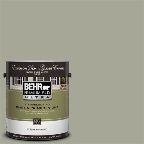 Behr Premium Plus Ultra Gal Ul Simply Sage Semi Gloss Enamel