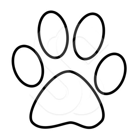 Paw Print Outline | Free download on ClipArtMag